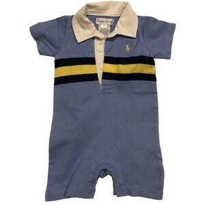 Baby Boy's Polo Ralph Lauren Romper Blue 3M